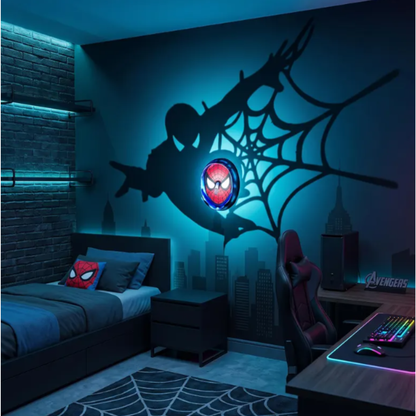 Lámpara de Pared 3D Spider-Man
